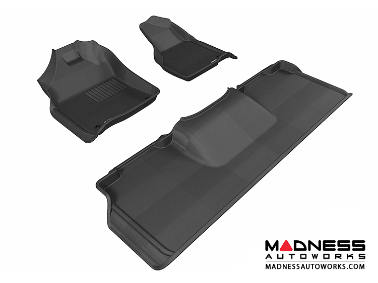 Dodge RAM 2500/ 3500 Mega Cab Floor Mats (Set of 3) - Black by 3D MAXpider